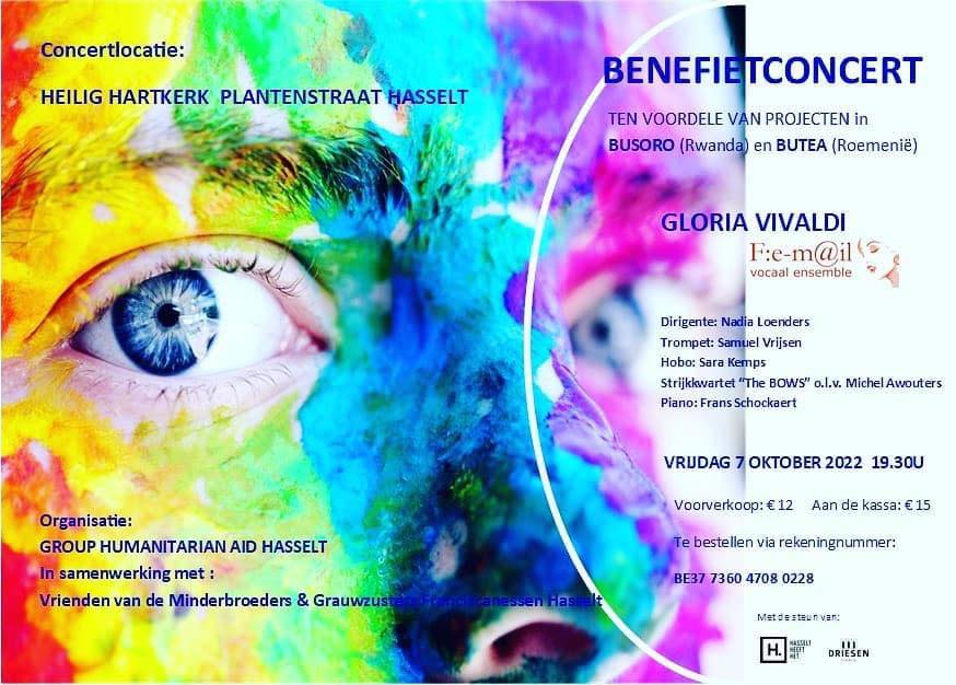 Benefietconcert Gloria Vivaldi, 7 oktober 2022, Heilig Hartkerk